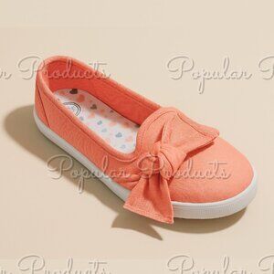 3/$20 Girls' Casual Bow Flat, Peach